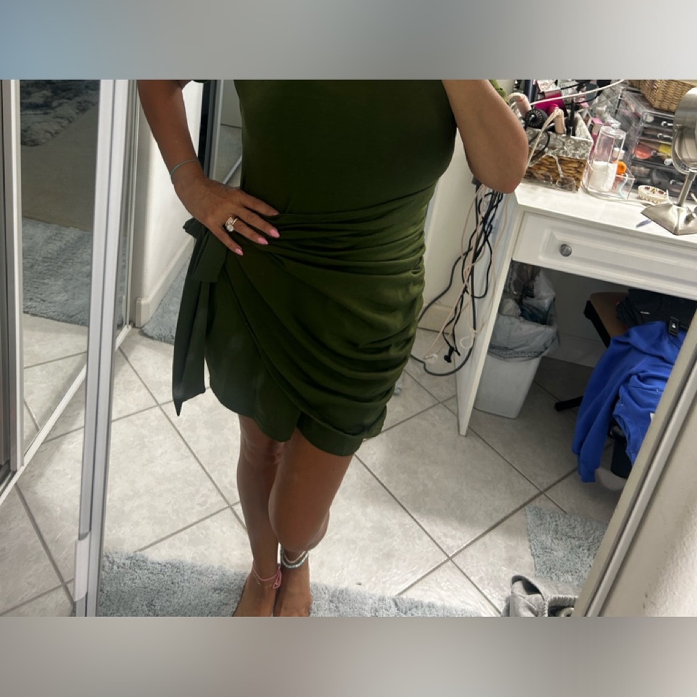 Faux wrap dress~Super flattering! S~XL